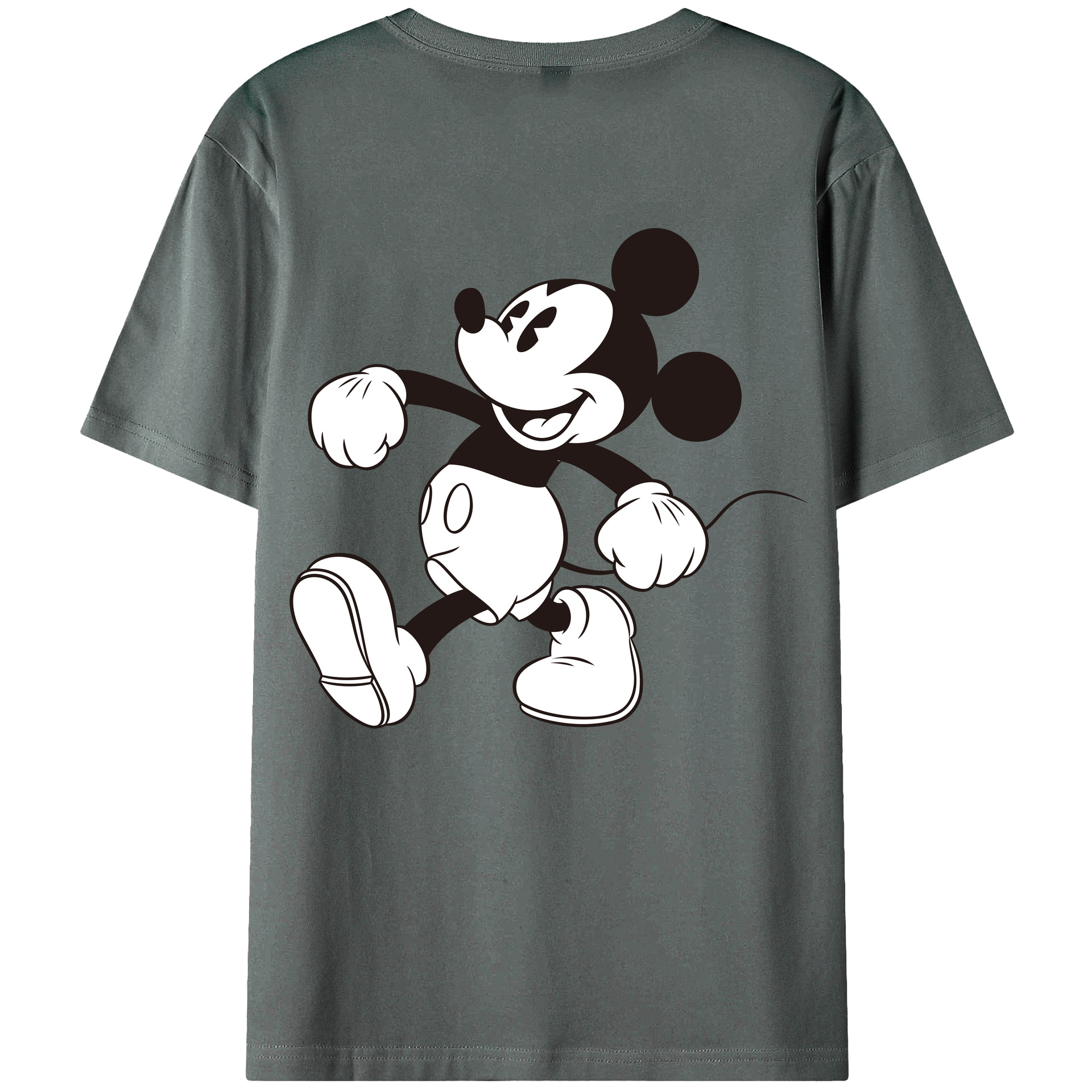 （画像用） ミッキーマウス Mickey Mouse 綿100％半袖Tシャツ（背面プリント）